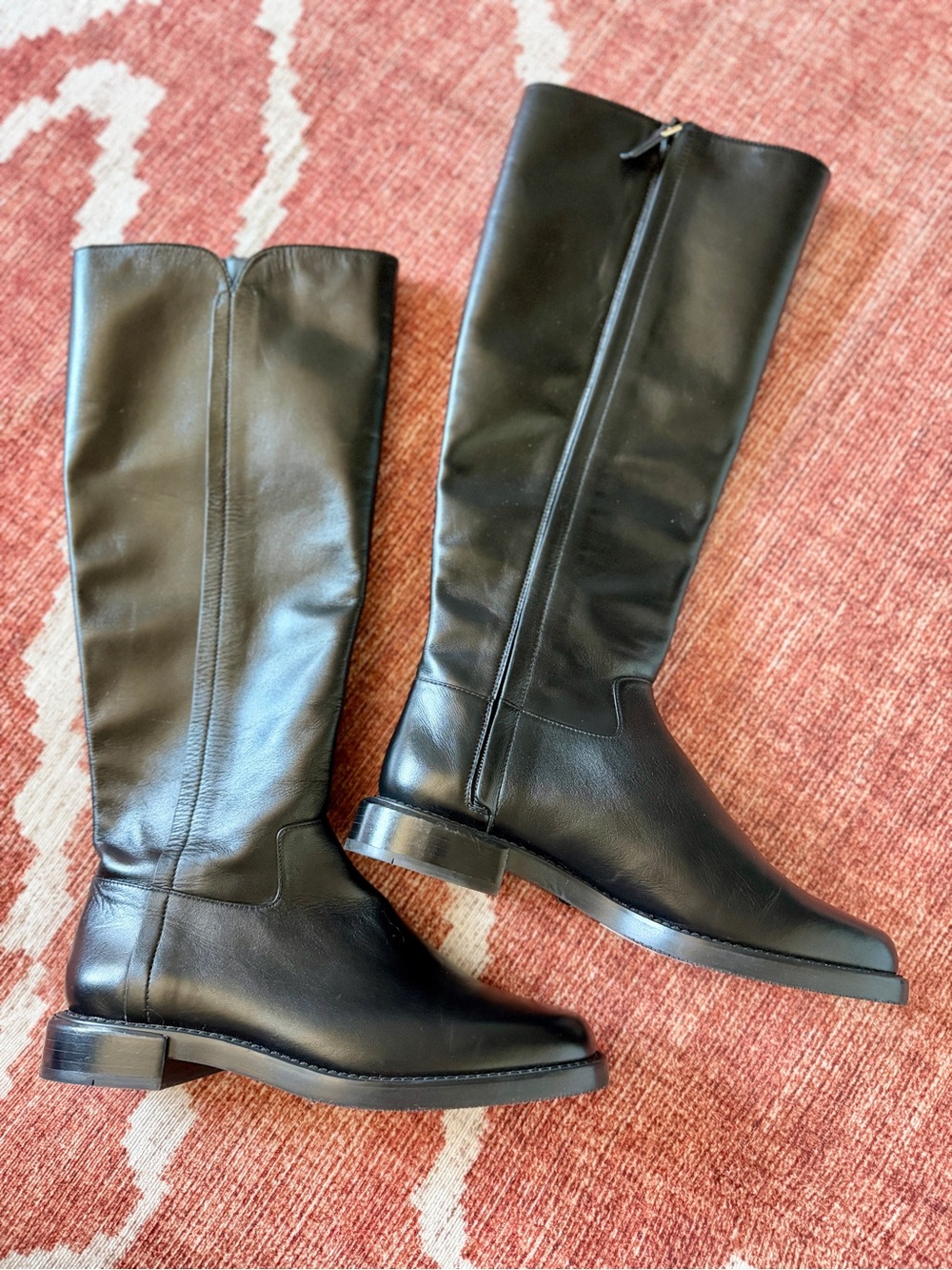 NEW Stuart Weitzman Leather Knee-High Riding Boot, 6, Black Women's - Picture 4 of 9